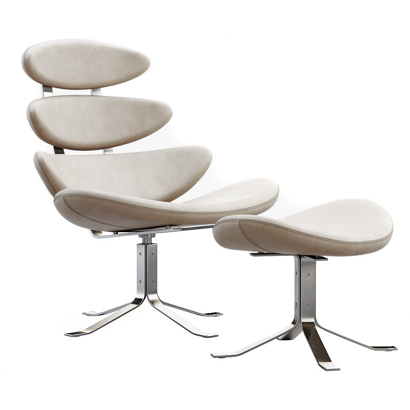 Sillón Corona con Otomana Eco Cuero
